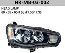HEAD LAMP   FOR OUTLANDER 2010