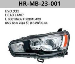 HEAD LAMP FOR LANCER EVO