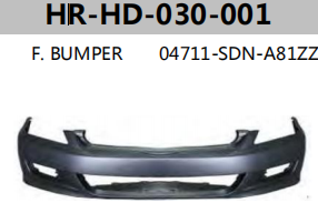 FOR HONDA ACCORD 2007" F. BUMPER