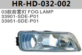 FOR HONDA ACCORD 2003" FOG LAMP