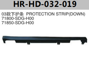 FOR HONDA ACCORD 2003" PROTECTION STRIP(DOWN)