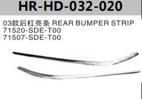 FOR HONDA ACCORD 2003" REAR BUMPER STRIP