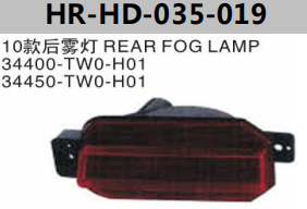 FOR HONDA CROSSTOUR 2010" REAR FOG LAMP