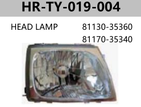 FOR HILUX 2WD / 4WD / SPORT RIDER 01"-03" HEAD LAMP