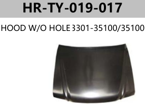 FOR HILUX 2WD / 4WD / SPORT RIDER 01"-03" HOOD W/O HOLE