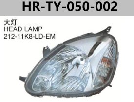 FOR TOYOTA YARIS 2006" HEAD LAMP