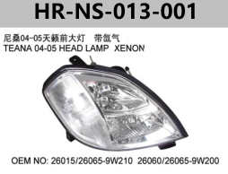 FOR NISSAN TEANA 2004"-2005" J31 TEANA 04-05 HEAD LAMP XENON