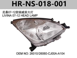 FOR NISSAN LIVINA X-GEAR 2008" LIVINA 07-12 HEAD LAMP