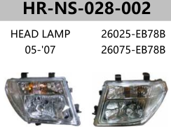 FOR NAVARA '2005-'2010 / PATH FINDER '2006-'2010 HEAD LAMP 05-07