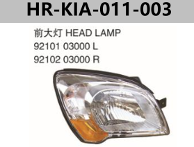 FOR KIA SPORTAGE 2008"-2012"  HEAD LAMP