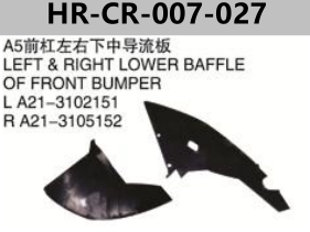 FOR CHERY A5 M21 LEFT & RIGHT LOWER BAFFLE OF FRONT BUMPER