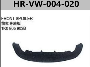 FOR VOLKSWAGEN GOLF V/GTI FRONT SPOILER