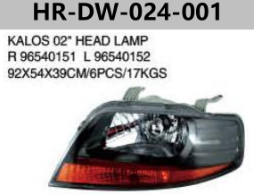 FOR DAEWOO CHEVROLET KALOS 02"/AVEO 05" KALOS 02" HEAD LAMP
