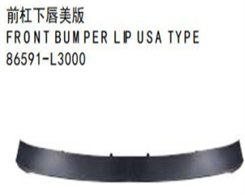 FRONT BUMPER LIP USA TYPE FOR KA K5 2020 US