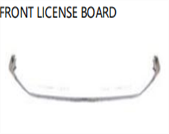 FRONT LICENSE BOARD FOR LX570 2016"